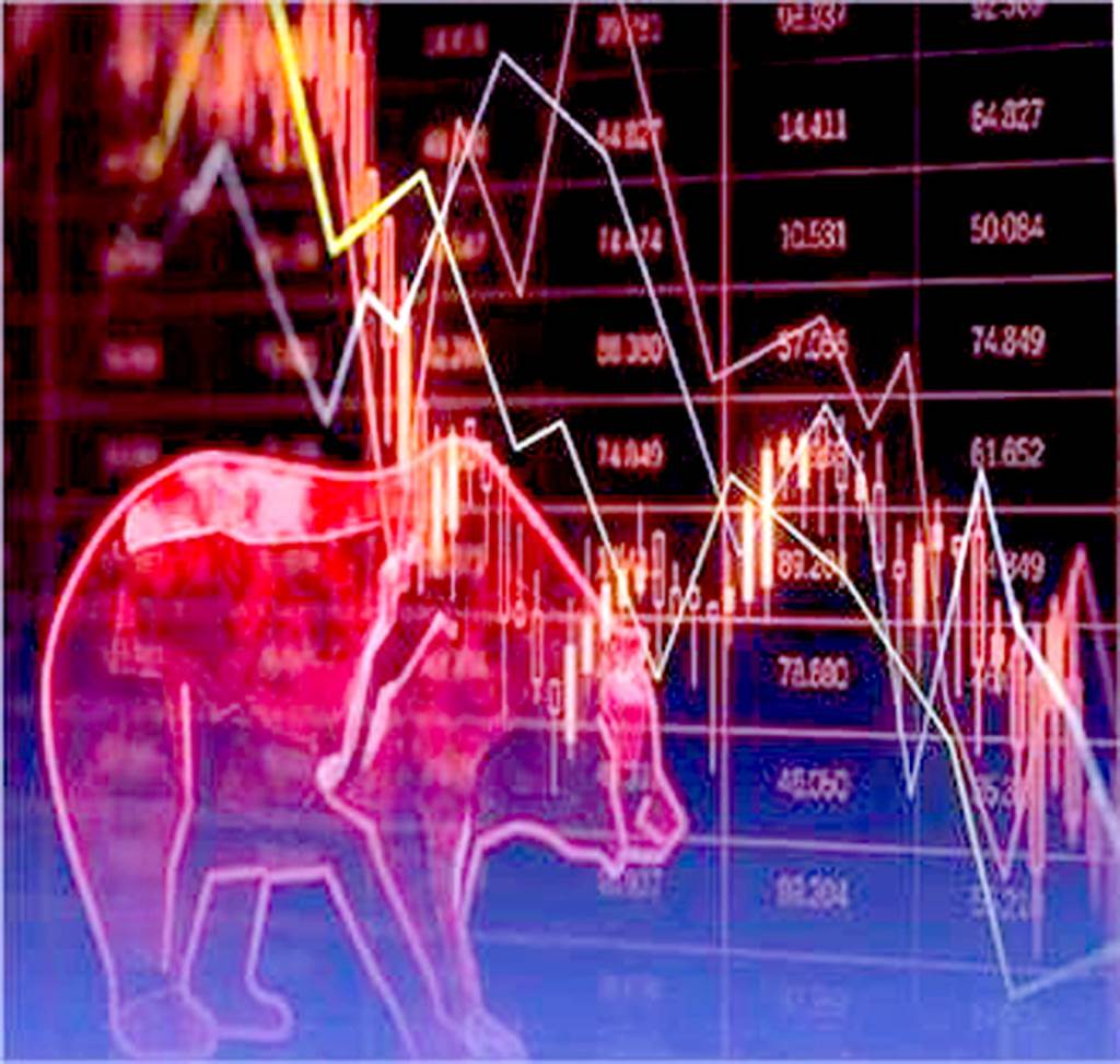 Stock market decline SensexNifty both fall closing with profit booking